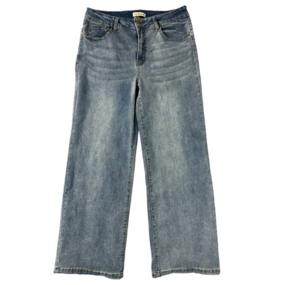 Fabulous Wide Leg Front Pleat Jeans size 15